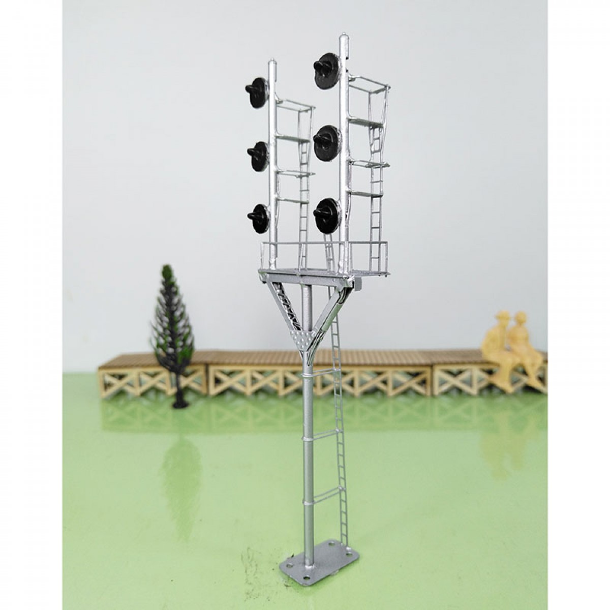 1 x HO scale model tower searchlight signal goalpost bracket 6 faceplate #G6